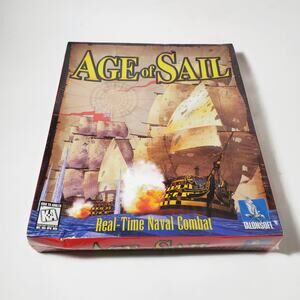 Age of Sail Real-Time Naval Combat Talonsoft PC Game Sealed 1997